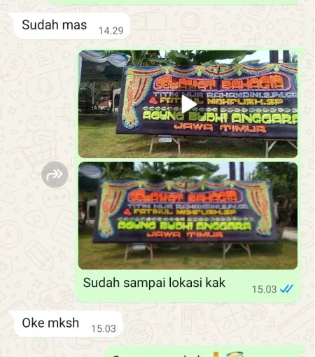 Pengiriman Papan Bunga Jombor Bendosari
